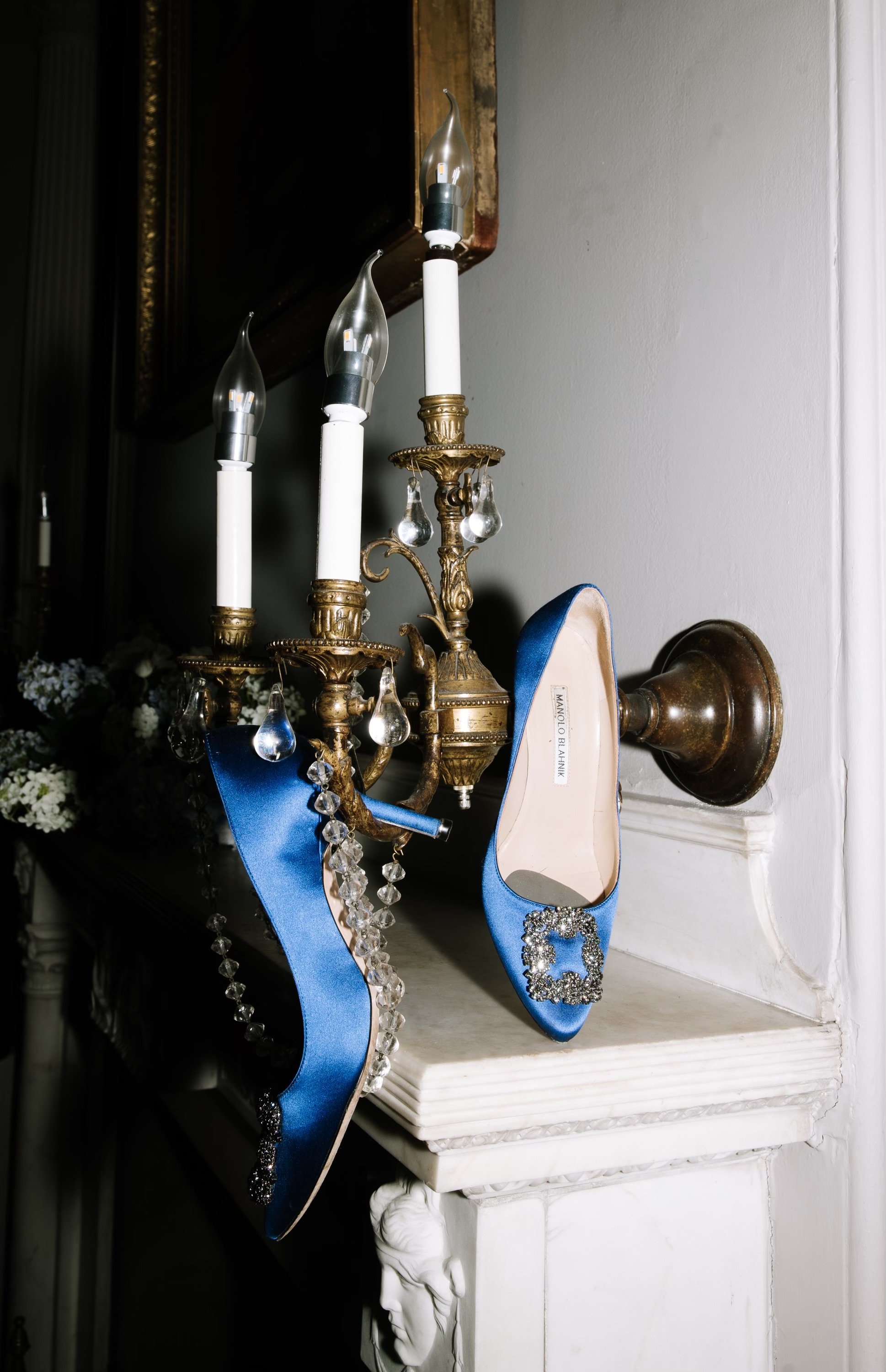 A Touch of Blue: Stylish Shoes and Vintage Elegance