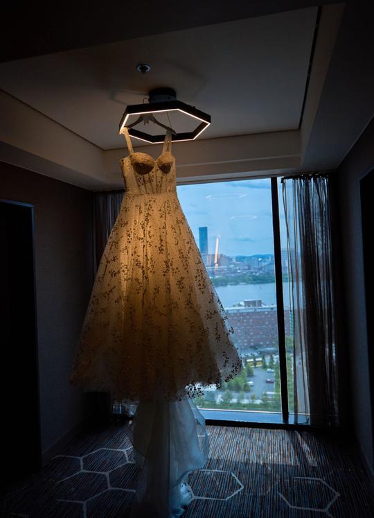 Elegance in Waiting: The Wedding Dress Ready for Its Big Moment