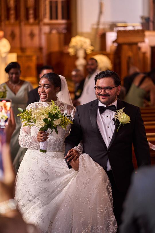 he Start of Forever: The Newlyweds' First Moments Post-Ceremony